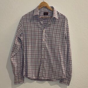 UNTUCKit Purple Plaid Dress Shirt